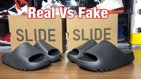 real vs cheap yeezy slides